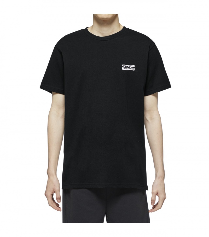 Black Onitsuka Tiger T Shirts | 69247-GNAE