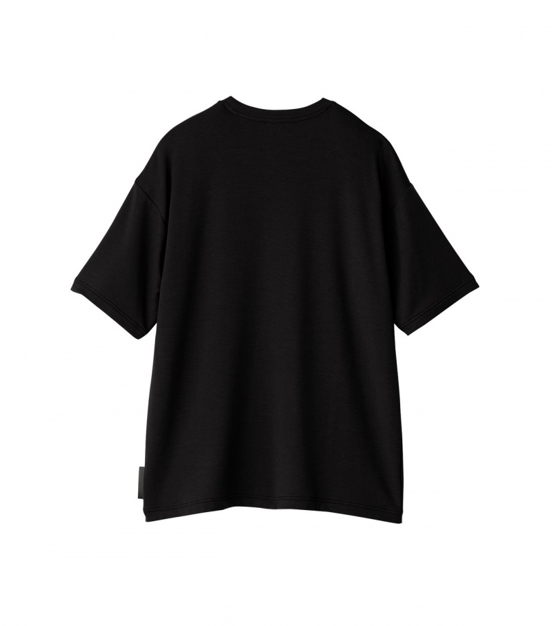 Black Onitsuka Tiger T Shirts | 72834-KWDY