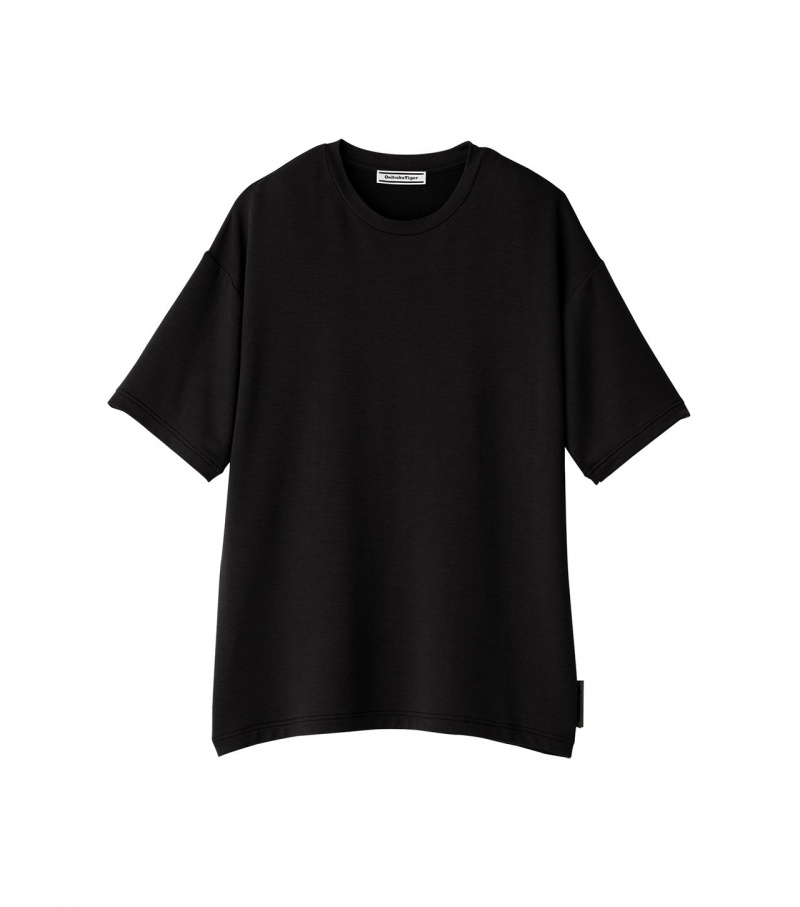 Black Onitsuka Tiger T Shirts | 72834-KWDY