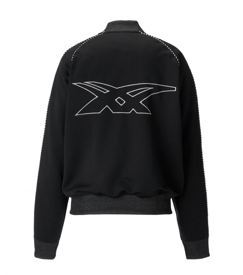 Black Onitsuka Tiger Track Tops | 17084-CBYV