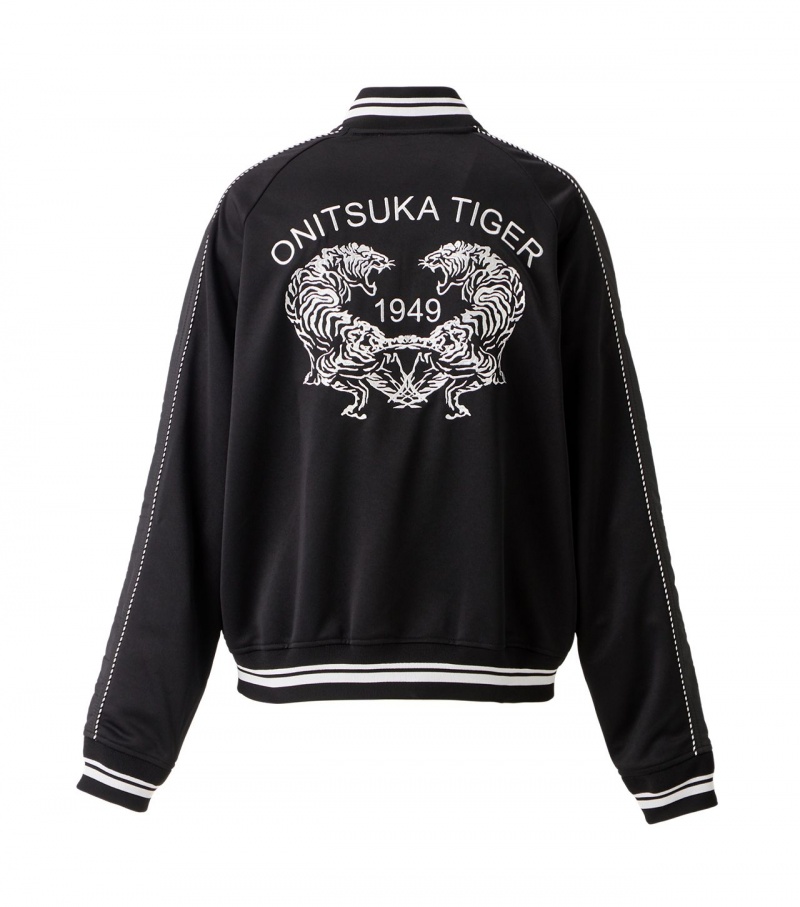 Black Onitsuka Tiger Track Tops | 29301-TBCK