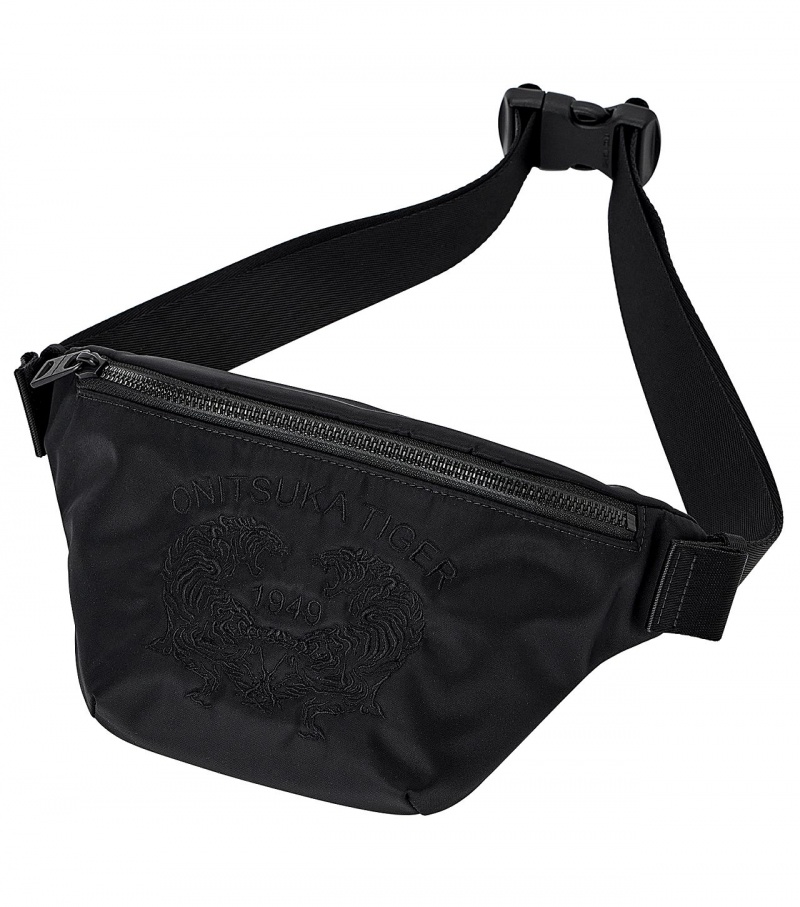 Black Onitsuka Tiger Waist Pouch | 02497-JSRO