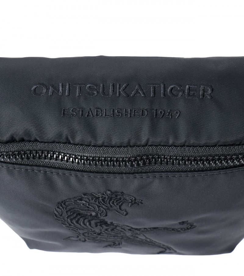 Black Onitsuka Tiger Waist Pouch | 19574-YQVH