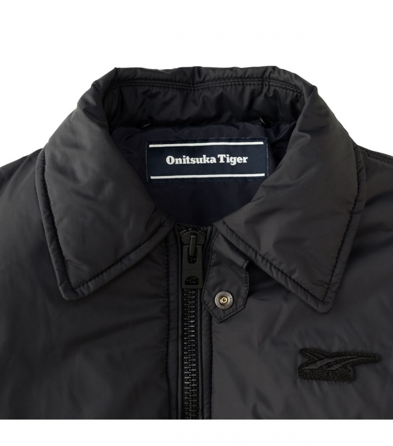 Black Onitsuka Tiger Ws Blouson Jackets | 36497-TQZW