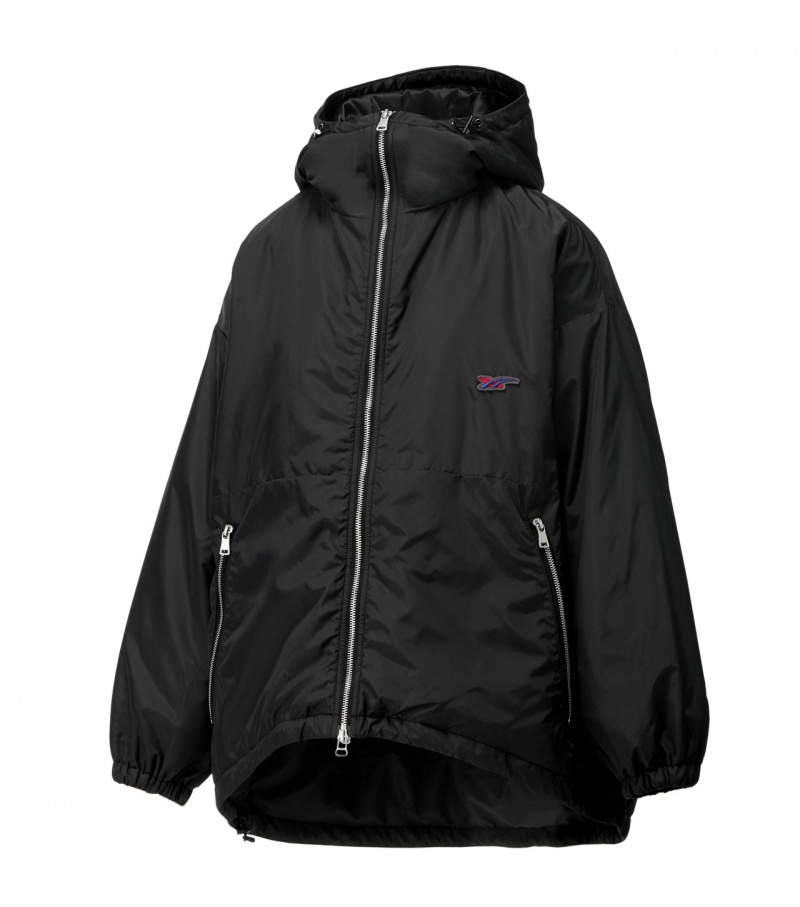 Black Onitsuka Tiger Ws Blouson Jackets | 39014-HVGS