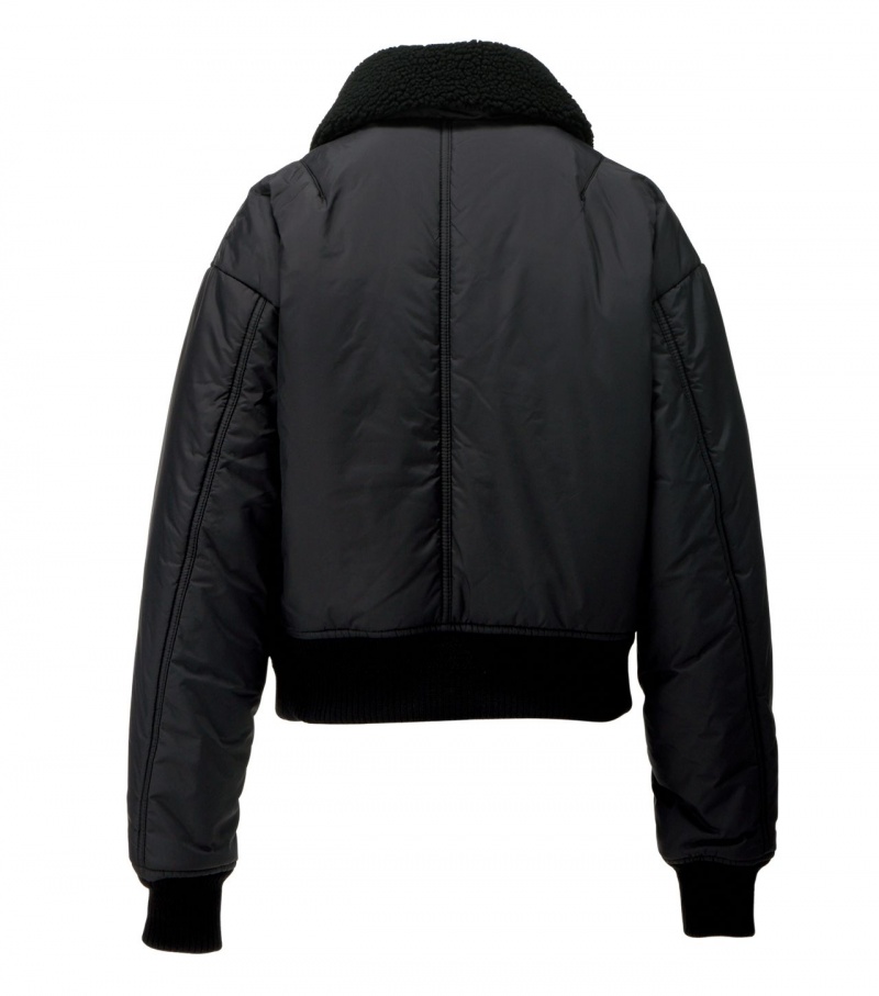 Black Onitsuka Tiger Ws Blouson Jackets | 05134-UASW