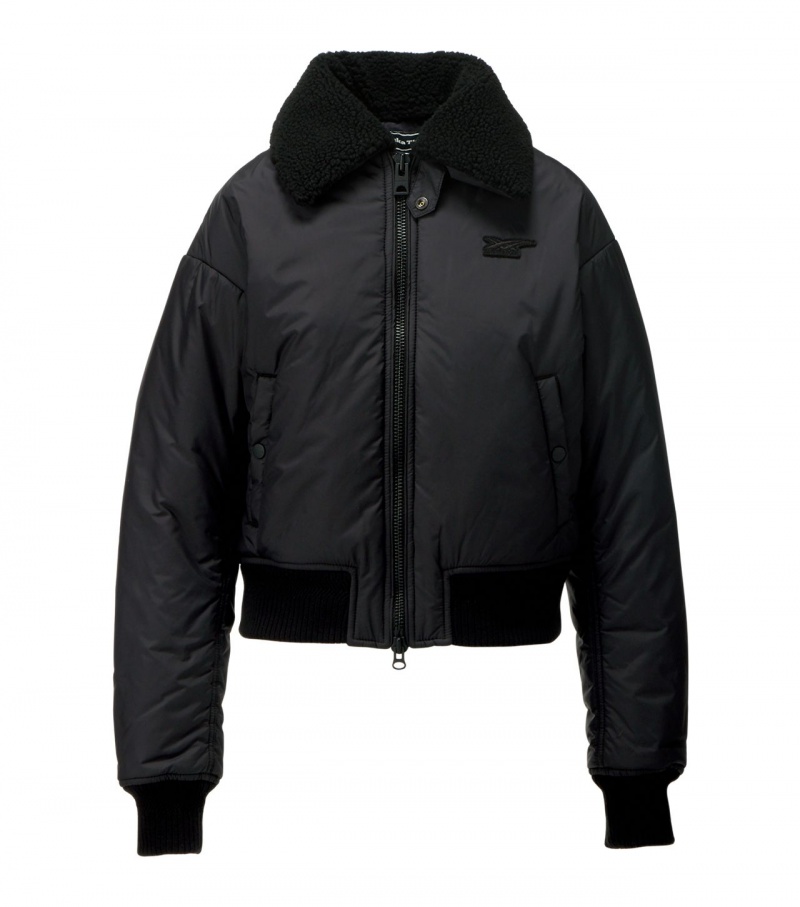 Black Onitsuka Tiger Ws Blouson Jackets | 05134-UASW