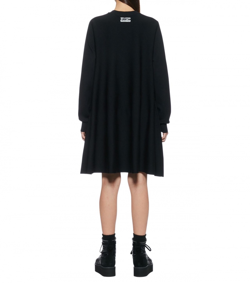 Black Onitsuka Tiger Ws Knit Dress | 25047-OBNE