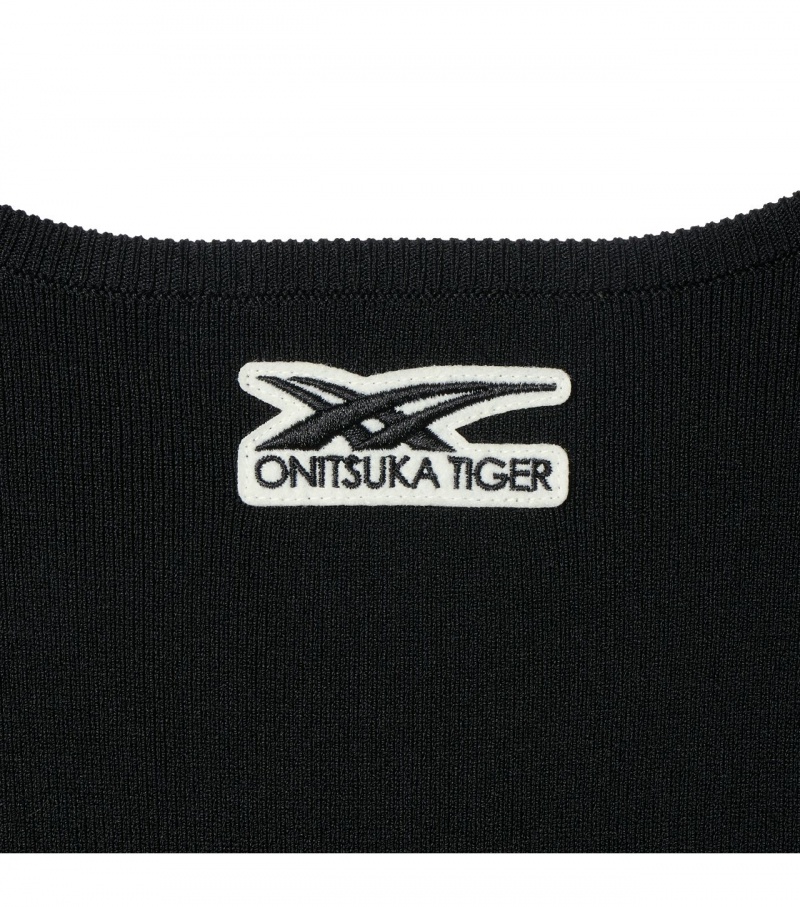 Black Onitsuka Tiger Ws Knit Dress | 42817-UVOQ