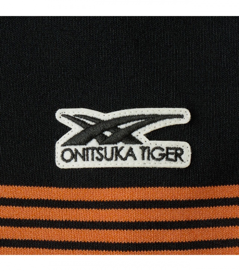 Black Onitsuka Tiger Ws Knit Tops | 15479-EVWG