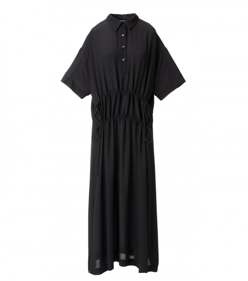 Black Onitsuka Tiger Ws Long Dress | 59376-BQDK