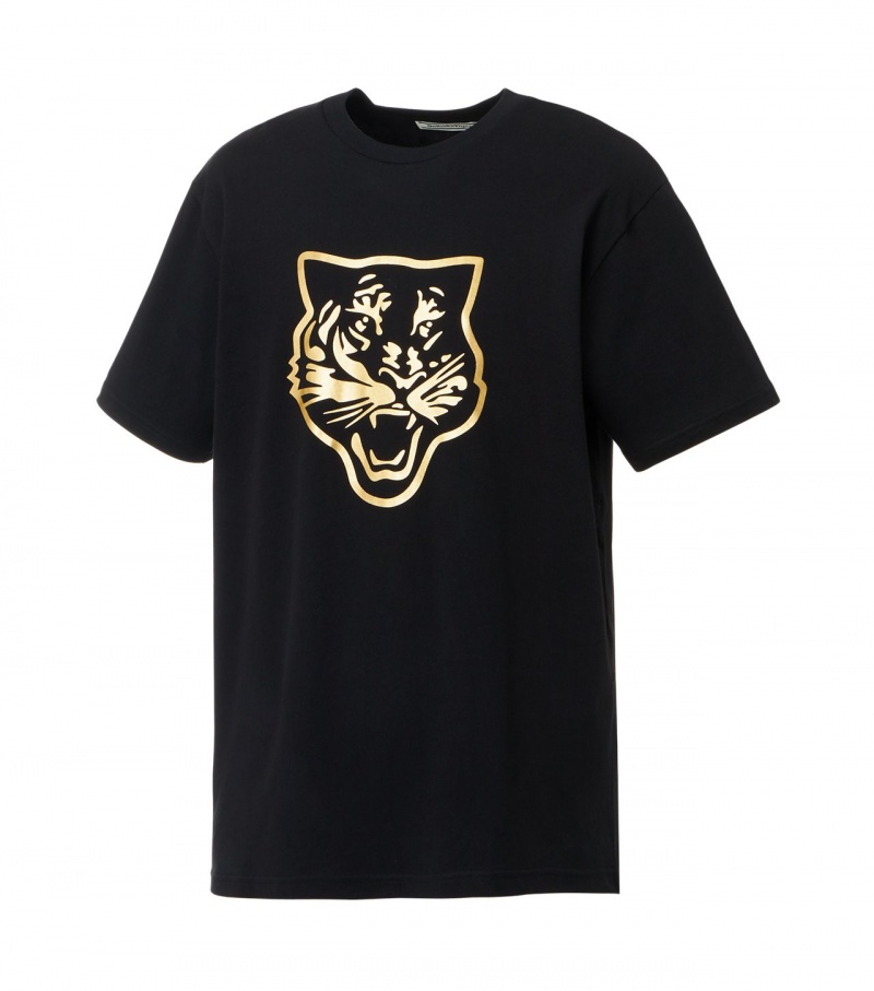 Black / Gold Onitsuka Tiger Logo Graphic T | 98140-VFLU