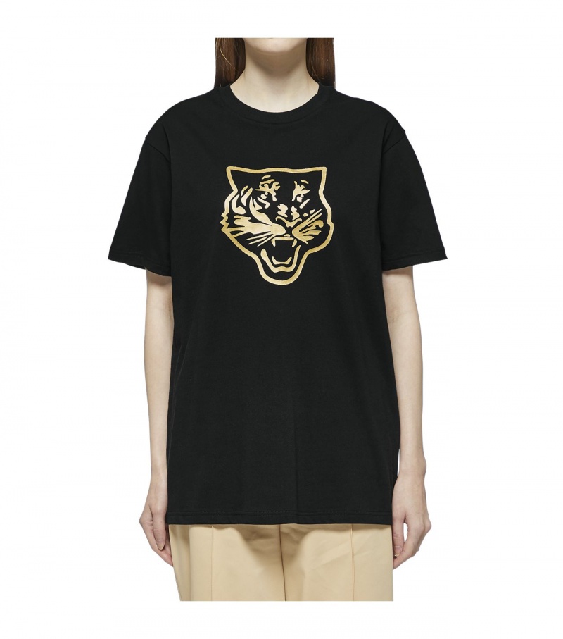 Black / Gold Onitsuka Tiger Logo Graphic T | 19347-CKPY