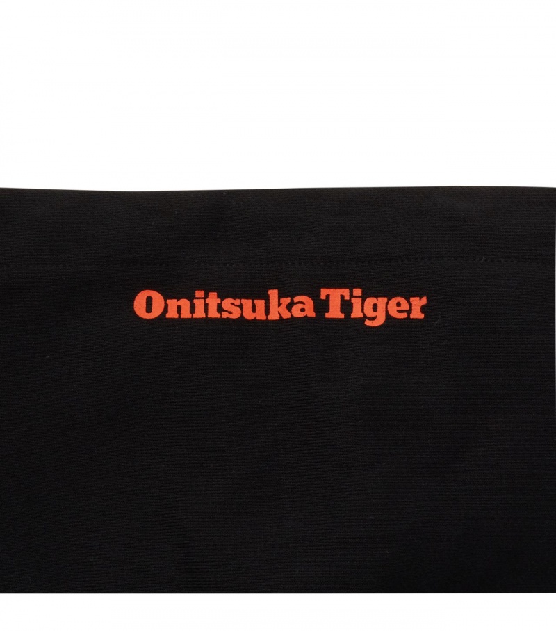 Black / Orange Onitsuka Tiger Hoodie | 05638-SEAY