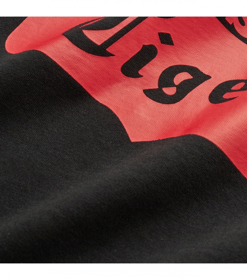 Black / Red Onitsuka Tiger Logo T Shirts | 41596-WRKG