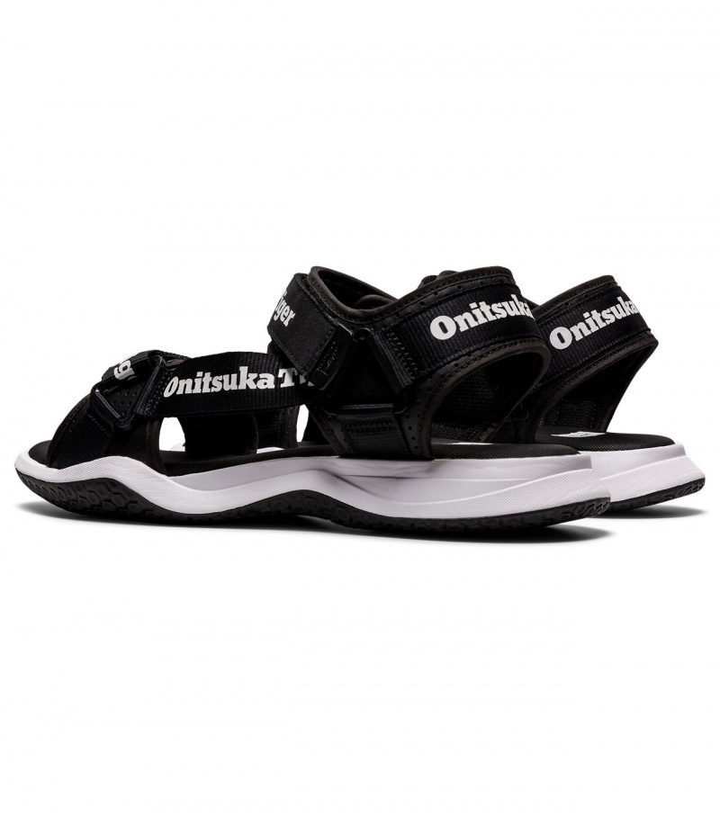 Black / White Onitsuka Tiger Ohbori Strap | 01342-PJSB