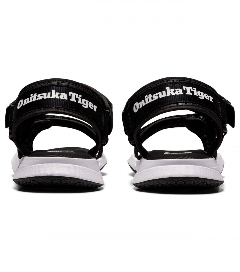 Black / White Onitsuka Tiger Ohbori Strap | 01342-PJSB