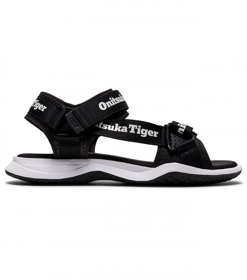 Black / White Onitsuka Tiger Ohbori Strap | 01342-PJSB