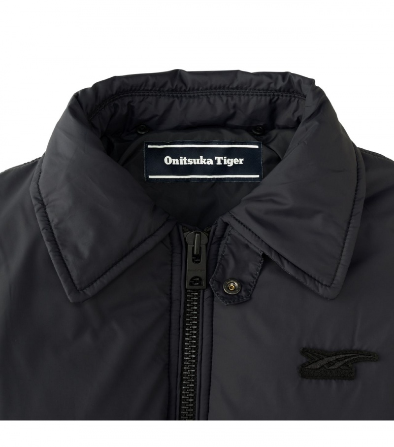 Black / White Onitsuka Tiger Ws P Blouson Jackets | 47601-HNBI