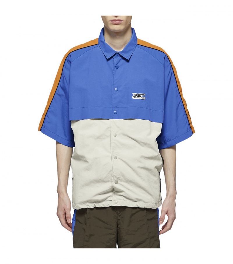 Blue Onitsuka Tiger Shirts | 97432-ZSAU