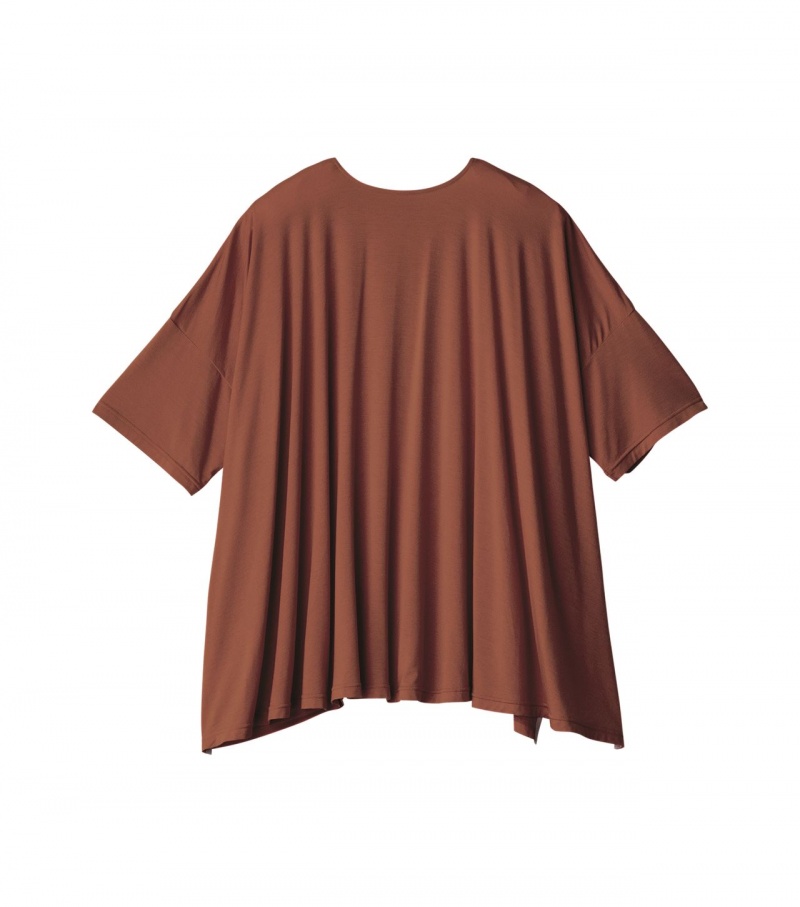 Brown Onitsuka Tiger T Shirts | 82739-FQPA