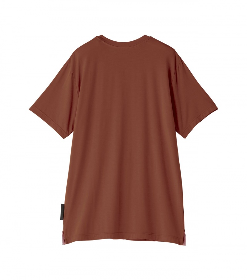 Brown Onitsuka Tiger T Shirts | 84930-XKFM