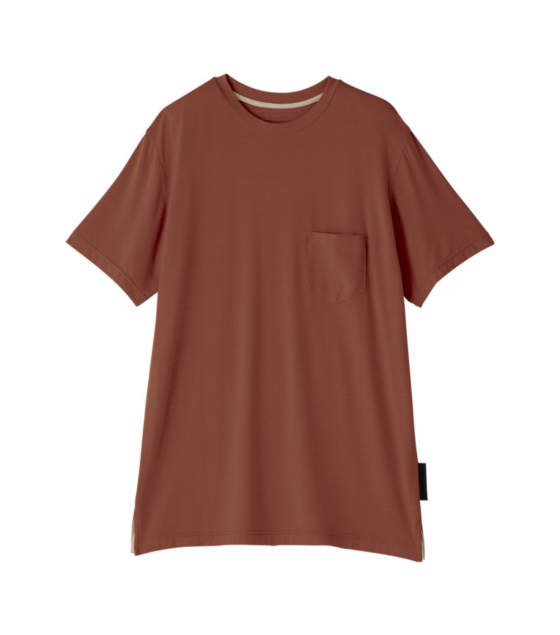 Brown Onitsuka Tiger T Shirts | 84930-XKFM