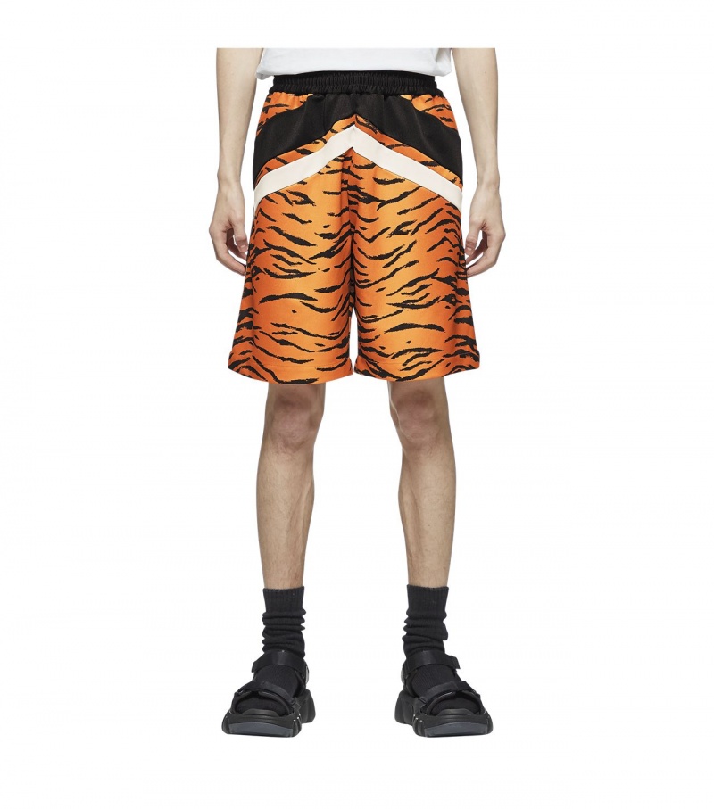 Brown / Black Onitsuka Tiger Shorts | 32940-IDWZ