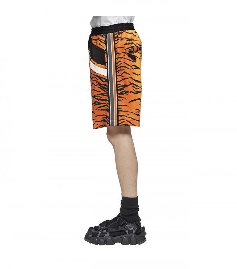 Brown / Black Onitsuka Tiger Shorts | 96217-CYIV