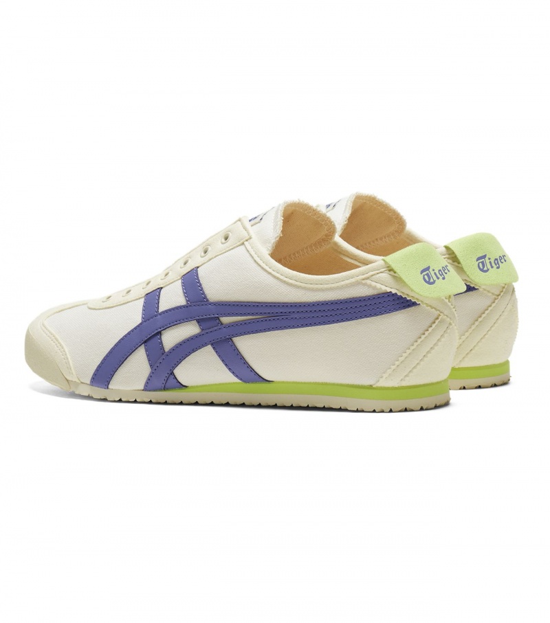 Cream / Blue Onitsuka Tiger Mexico 66 Slip-On | 97543-EVDY