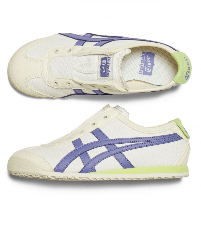 Cream / Blue Onitsuka Tiger Mexico 66 Slip-On | 97543-EVDY