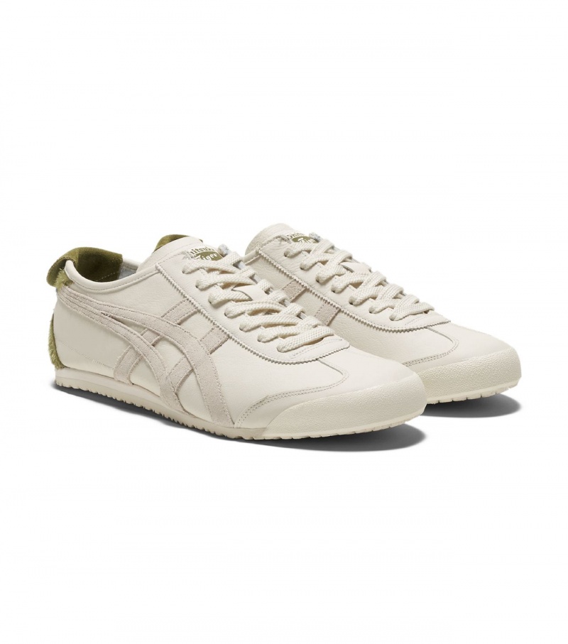 Cream / Brown Green Onitsuka Tiger Mexico 66 | 26801-YAUB