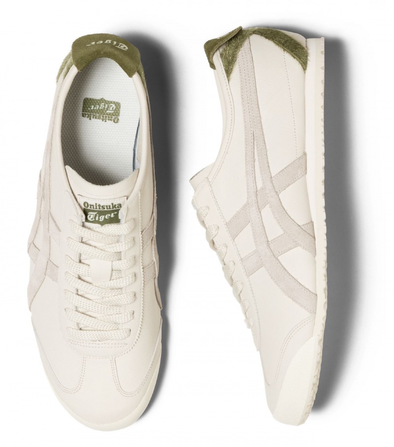 Cream / Brown Green Onitsuka Tiger Mexico 66 | 26801-YAUB