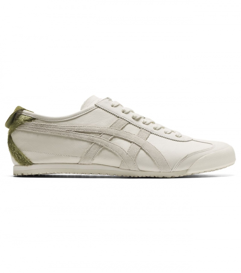 Cream / Brown Green Onitsuka Tiger Mexico 66 | 26801-YAUB