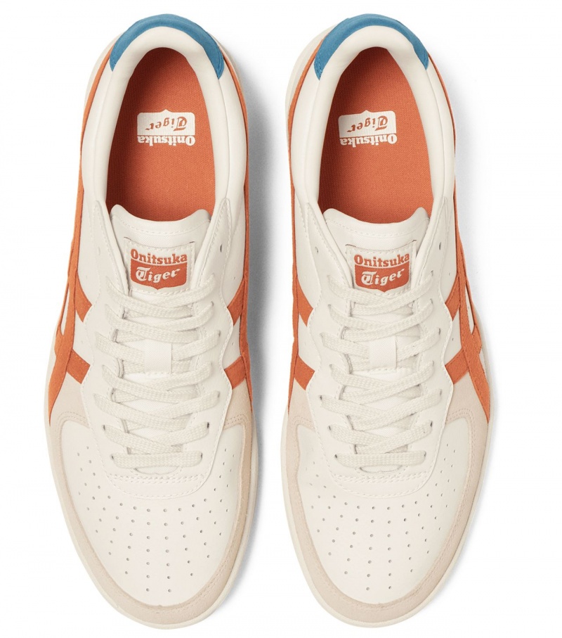 Cream / Red Orange Onitsuka Tiger Gsm | 80192-QKST