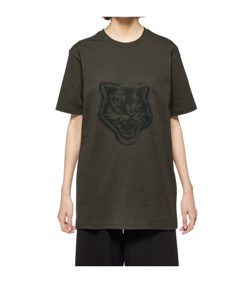 Dark Grey Onitsuka Tiger Graphic T Shirts | 67094-DMCA