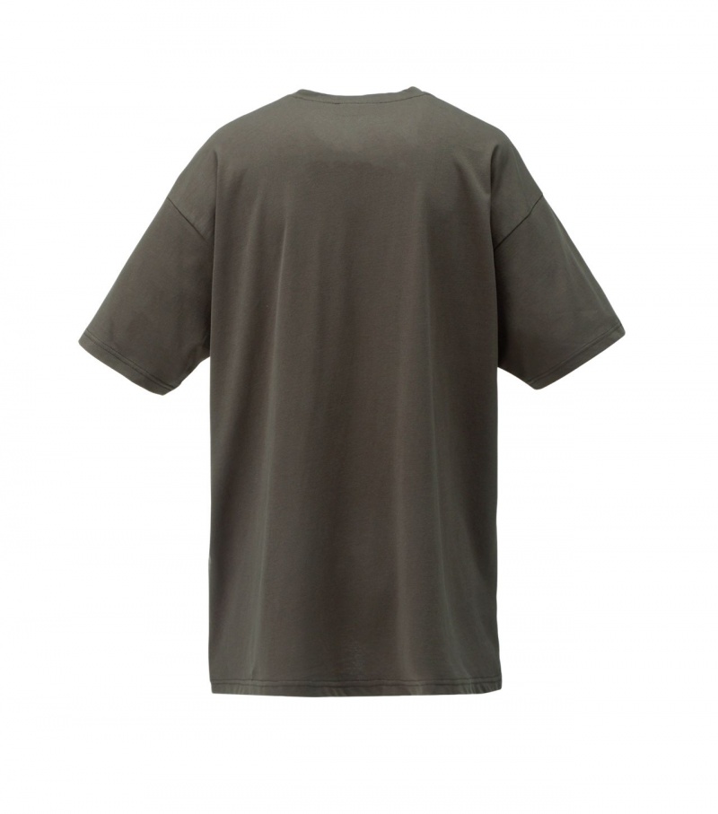 Dark Grey Onitsuka Tiger Graphic T Shirts | 04915-GDQN