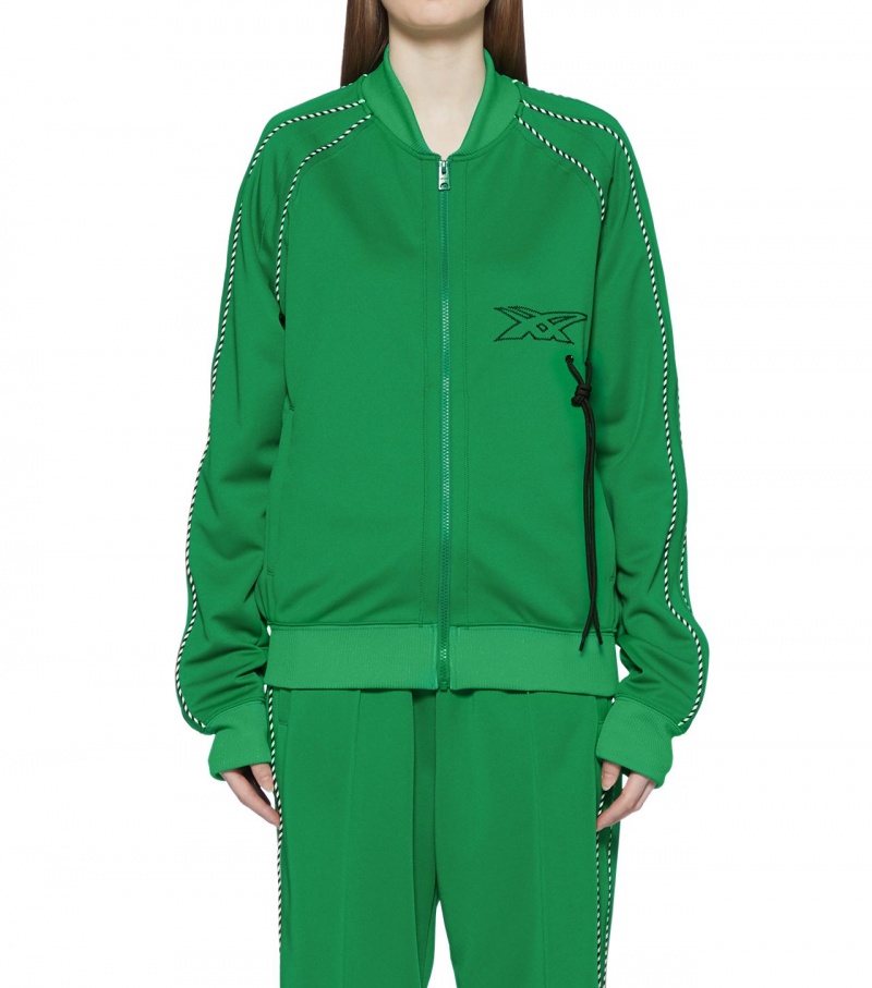 Green Onitsuka Tiger Track Tops | 24857-RZLH