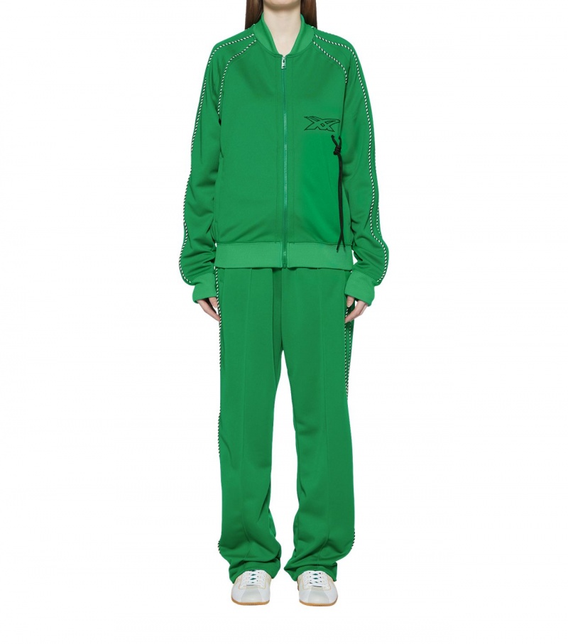 Green Onitsuka Tiger Track Tops | 52836-XUEA