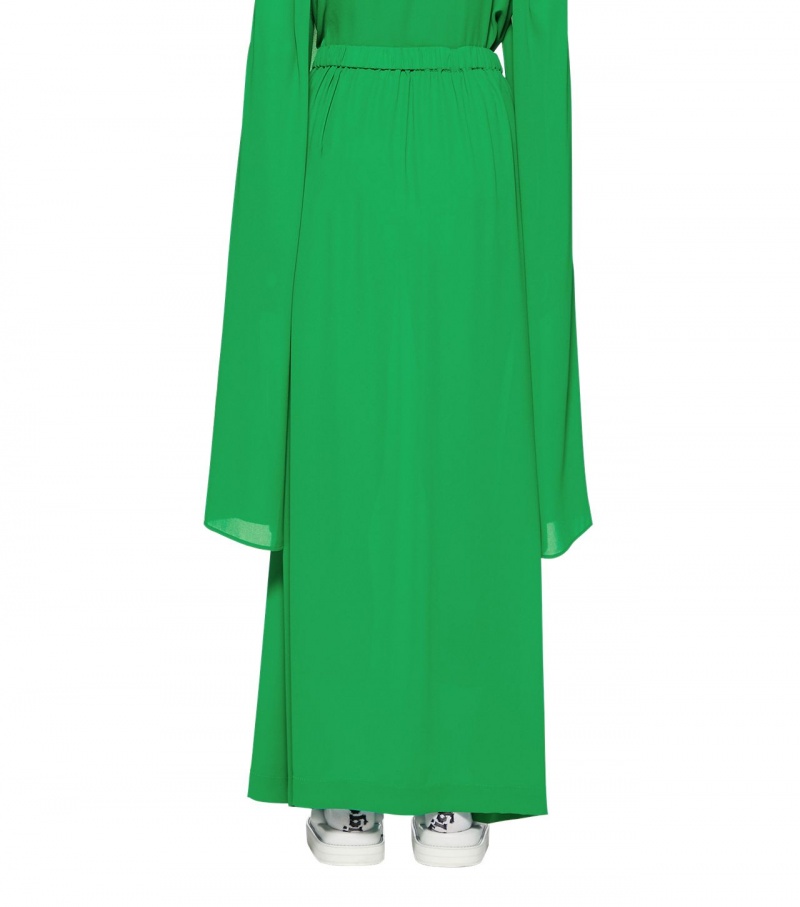 Green Onitsuka Tiger Ws Long Skirts | 19620-MDAE