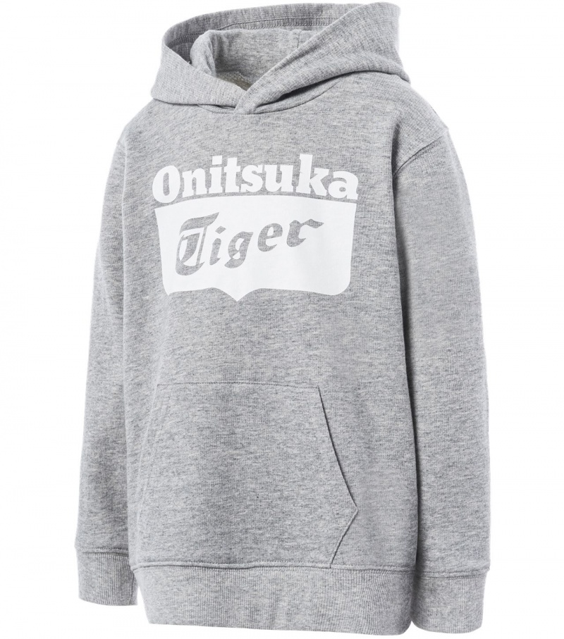 Grey Onitsuka Tiger Hoodie | 21067-VYKS