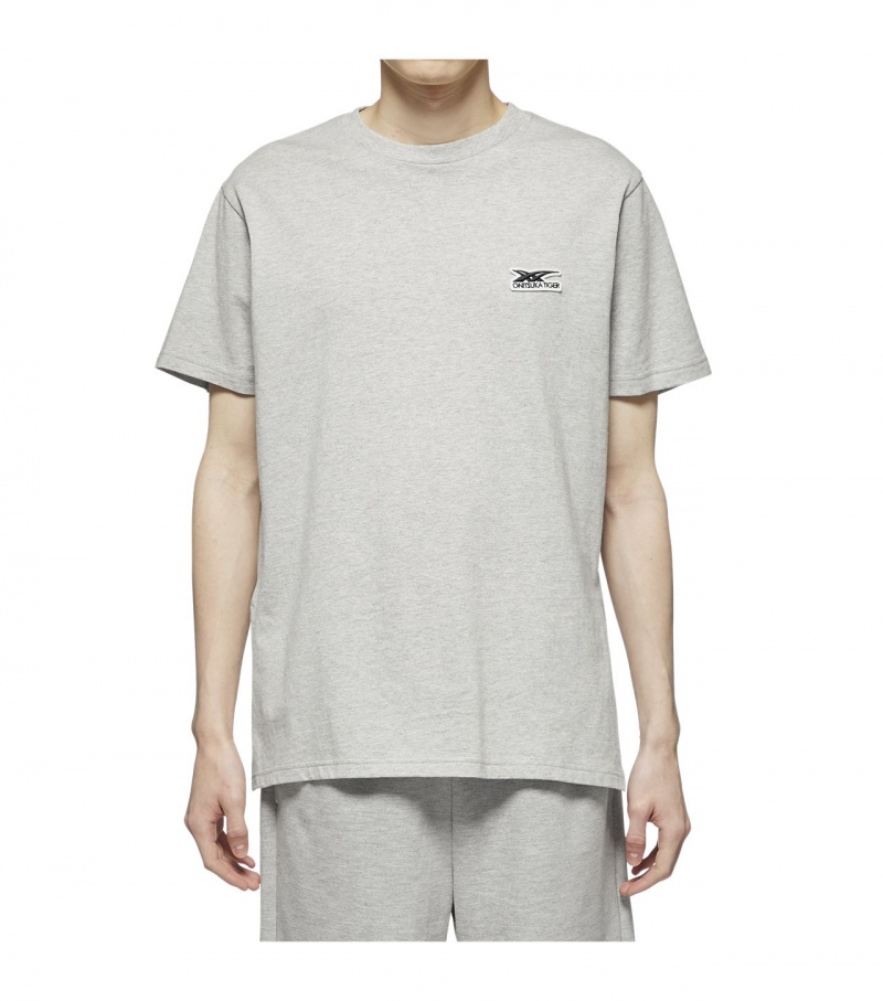 Grey Onitsuka Tiger T Shirts | 07541-YRVC