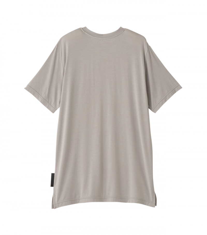 Grey Onitsuka Tiger T Shirts | 29107-QOZP