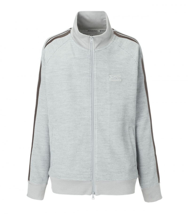 Grey Onitsuka Tiger Track Tops | 61245-PBWJ