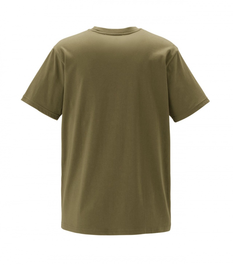 Khaki Onitsuka Tiger Graphic T Shirts | 25198-NOUH