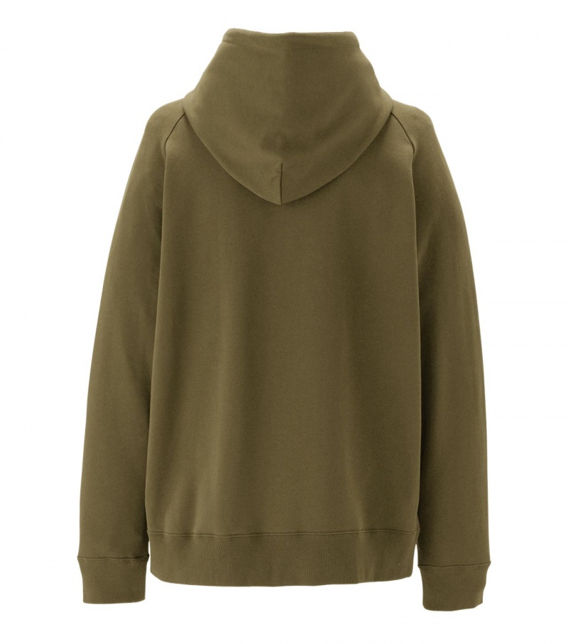 Khaki Onitsuka Tiger Sweat Hoodie | 02854-UJOE