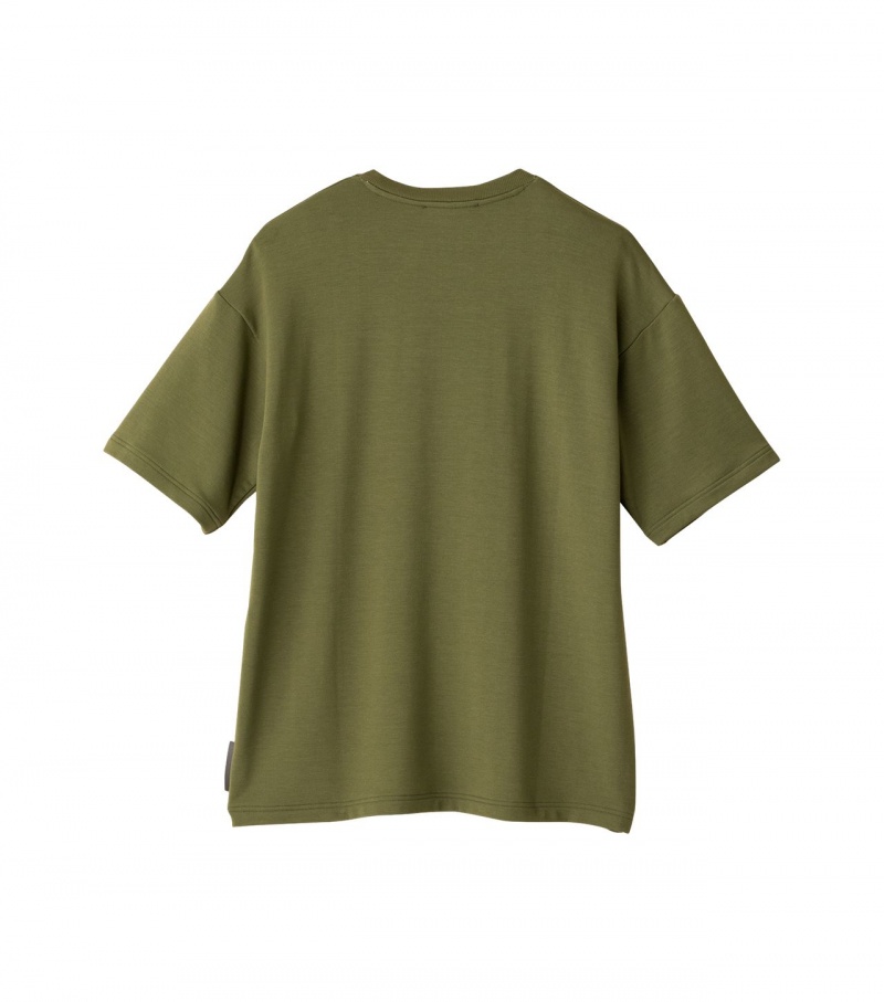 Khaki Onitsuka Tiger T Shirts | 01586-OIHL