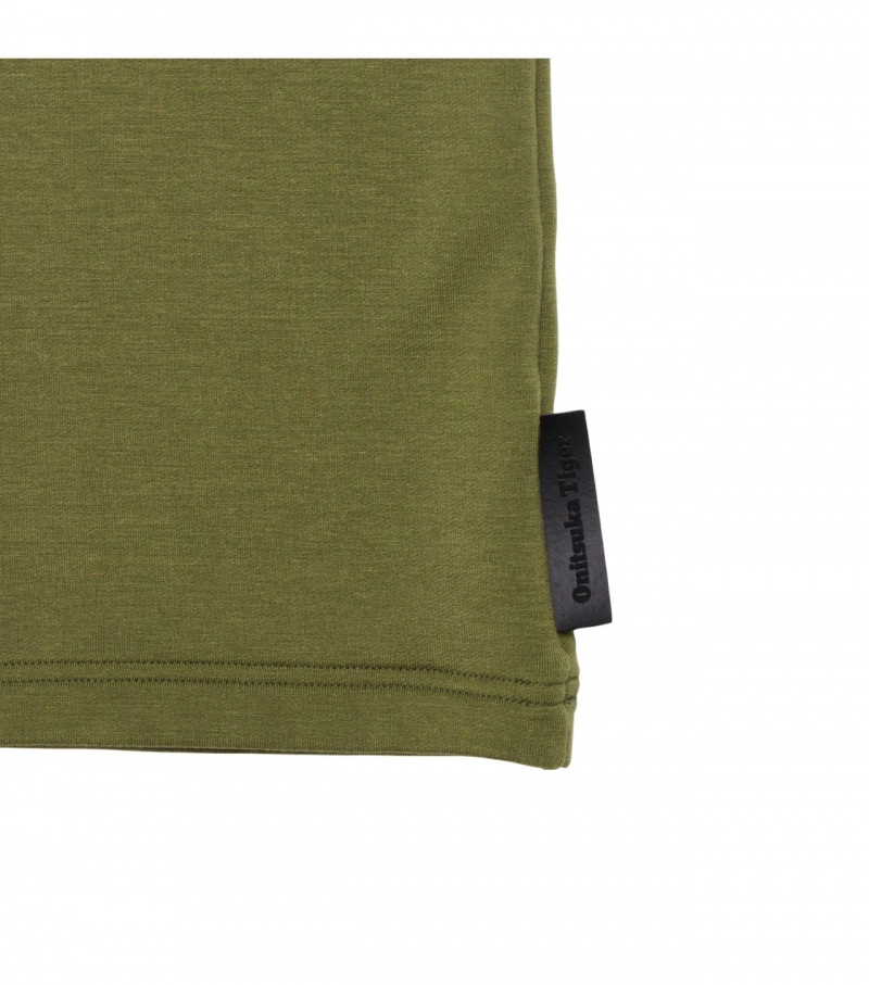 Khaki Onitsuka Tiger T Shirts | 01586-OIHL