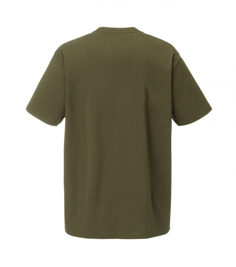 Khaki Onitsuka Tiger T Shirts | 35492-ULQB