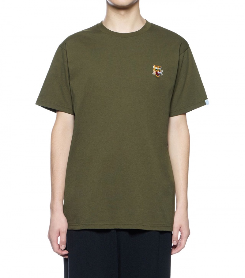 Khaki Onitsuka Tiger T Shirts | 59864-FYNR